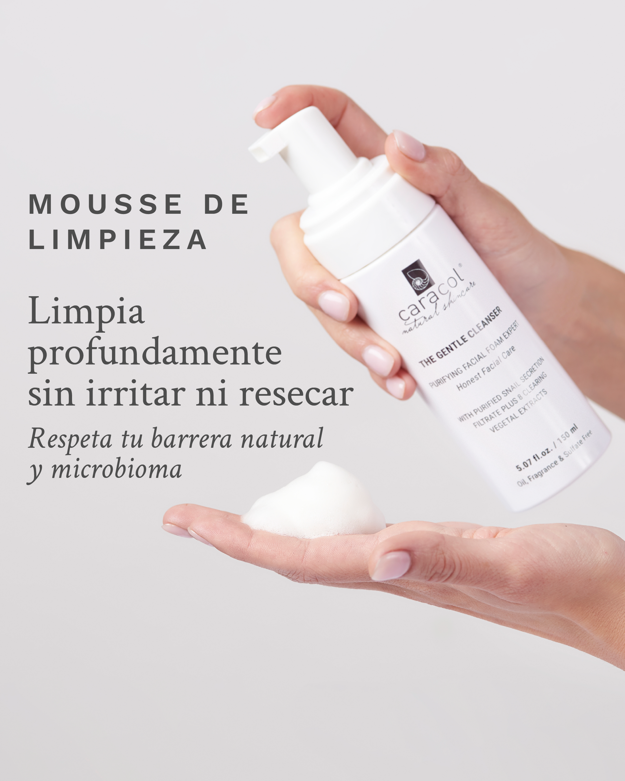 Suave Mousse de Limpieza de Rostro
