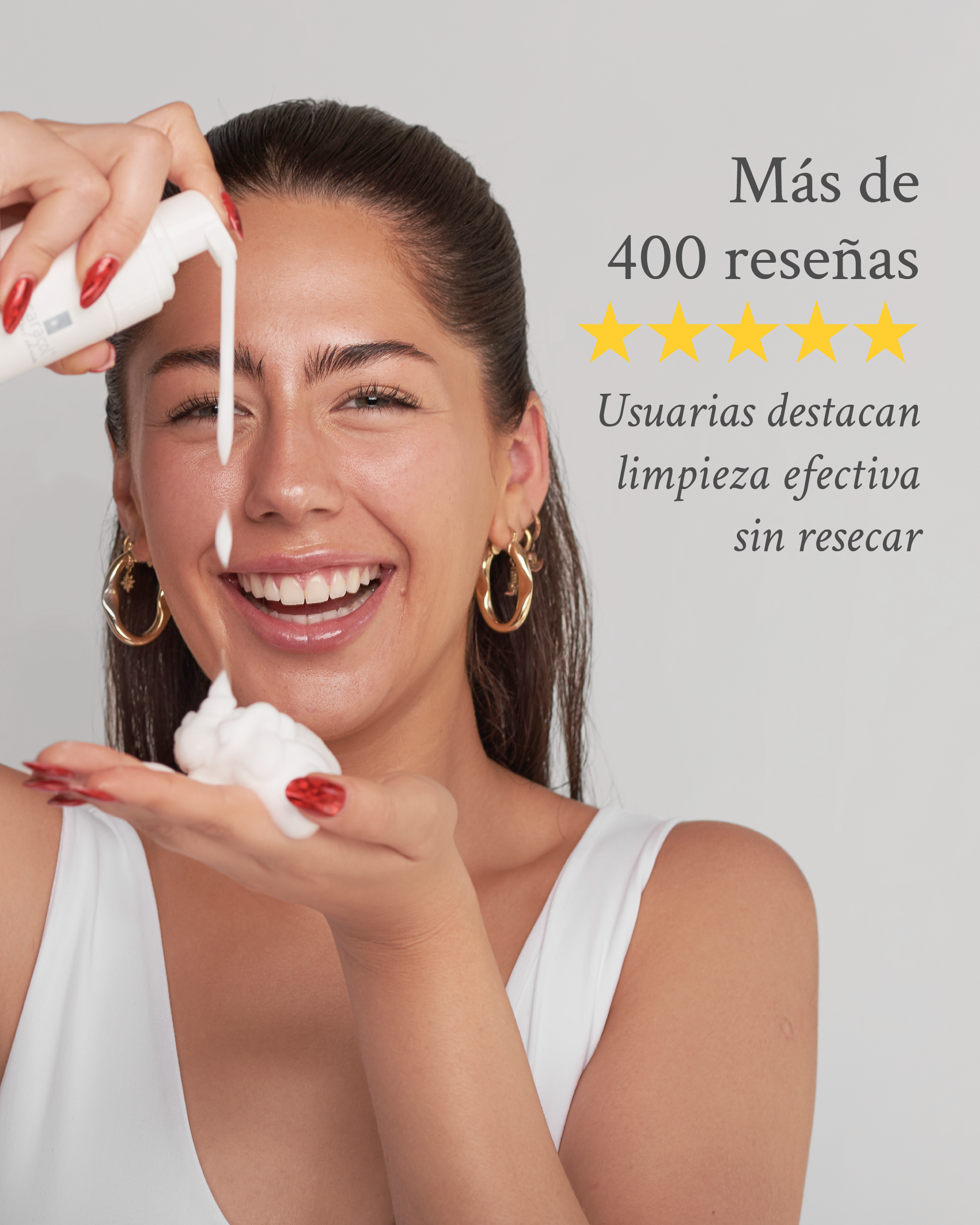 Suave Mousse de Limpieza de Rostro