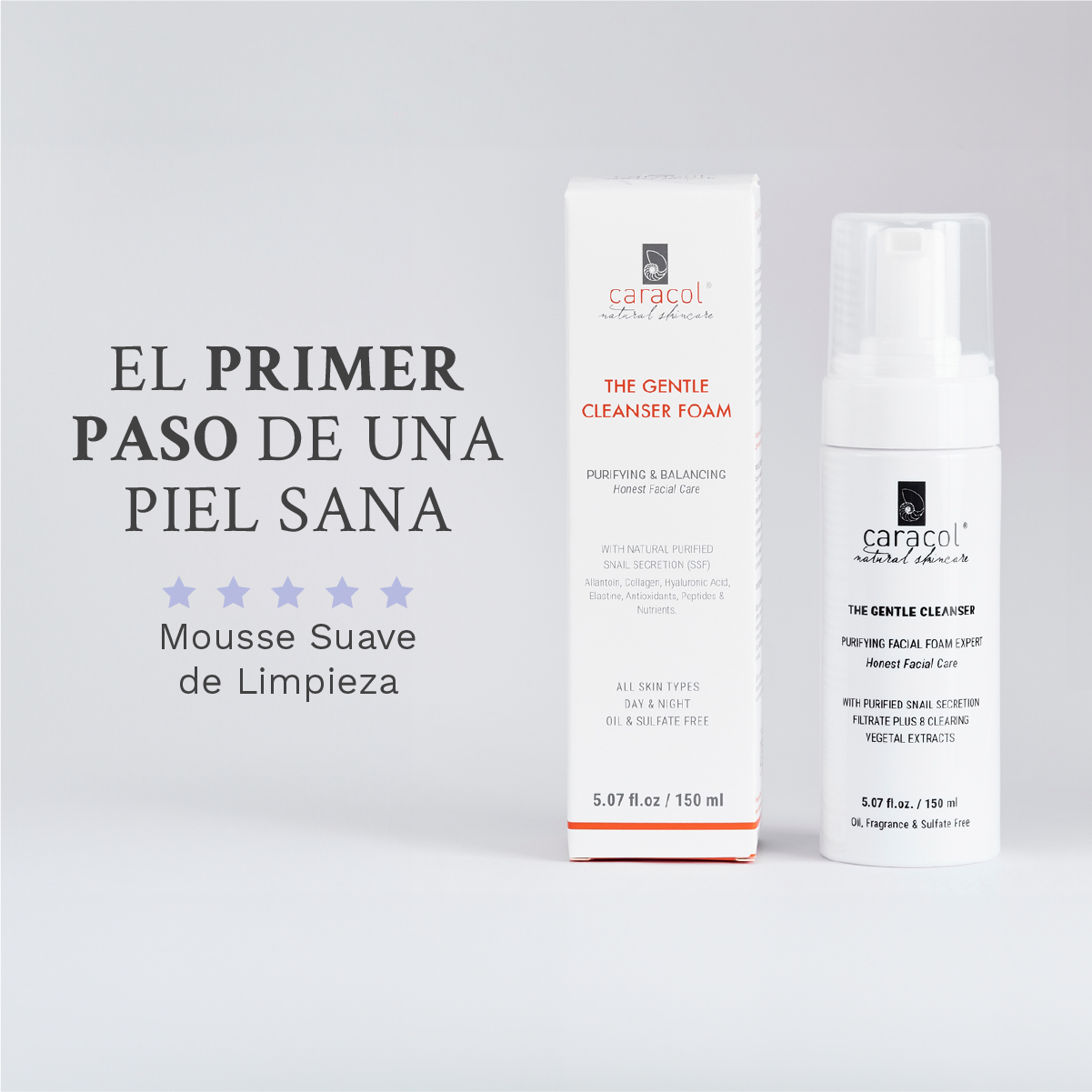 Suave Mousse de Limpieza de Rostro