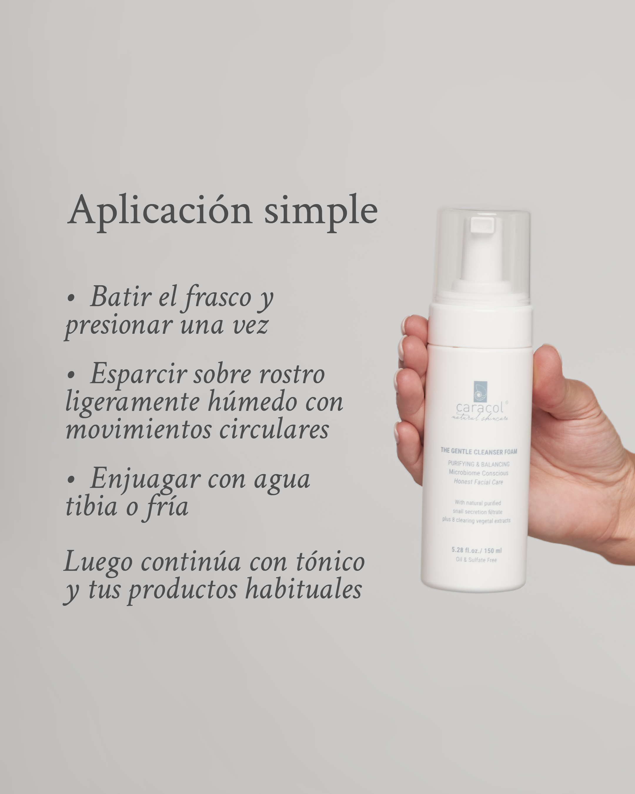 Suave Mousse de Limpieza de Rostro
