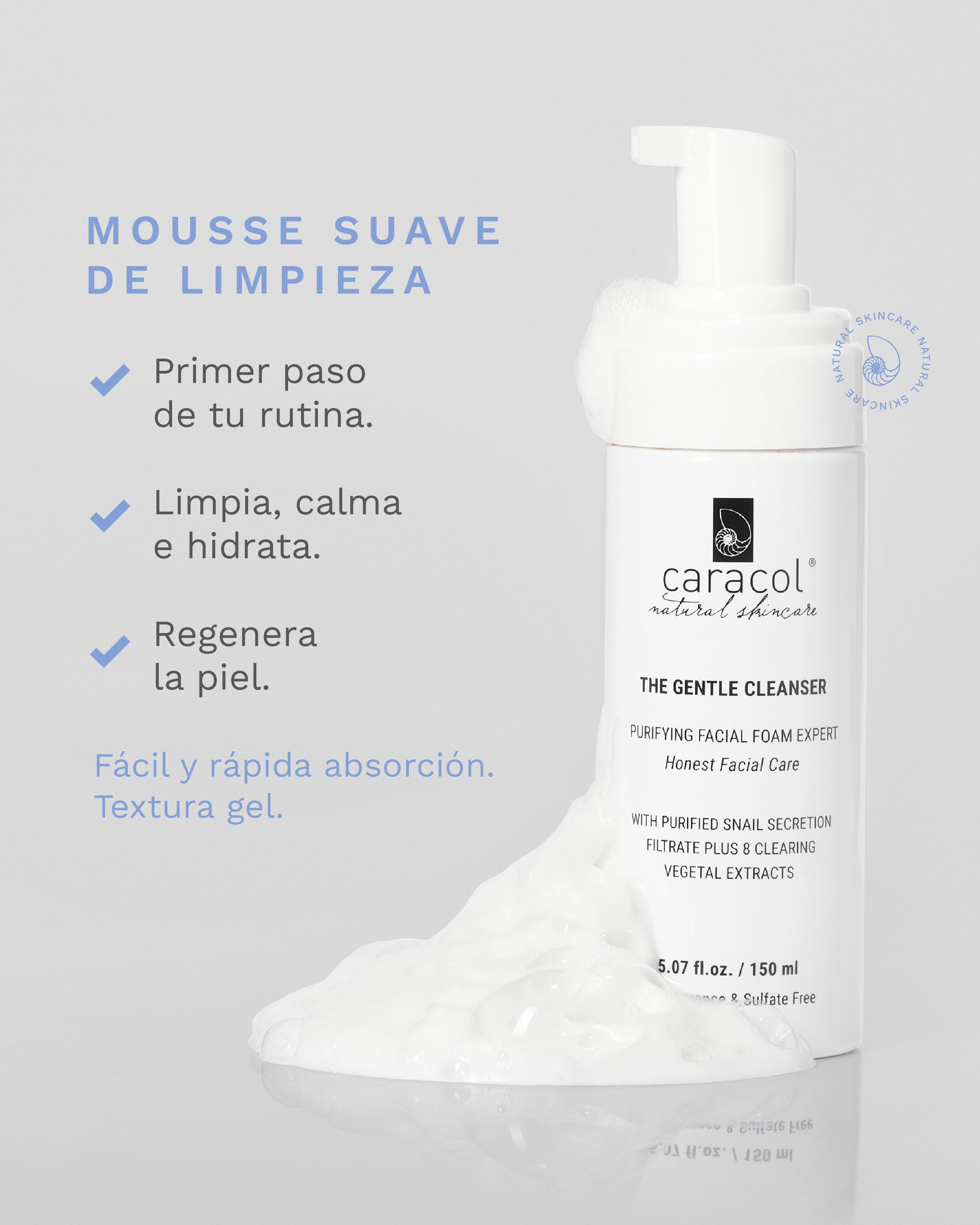 Suave Mousse de Limpieza de Rostro